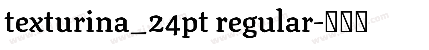 texturina_24pt regular字体转换 texturina_24pt regular字体转换